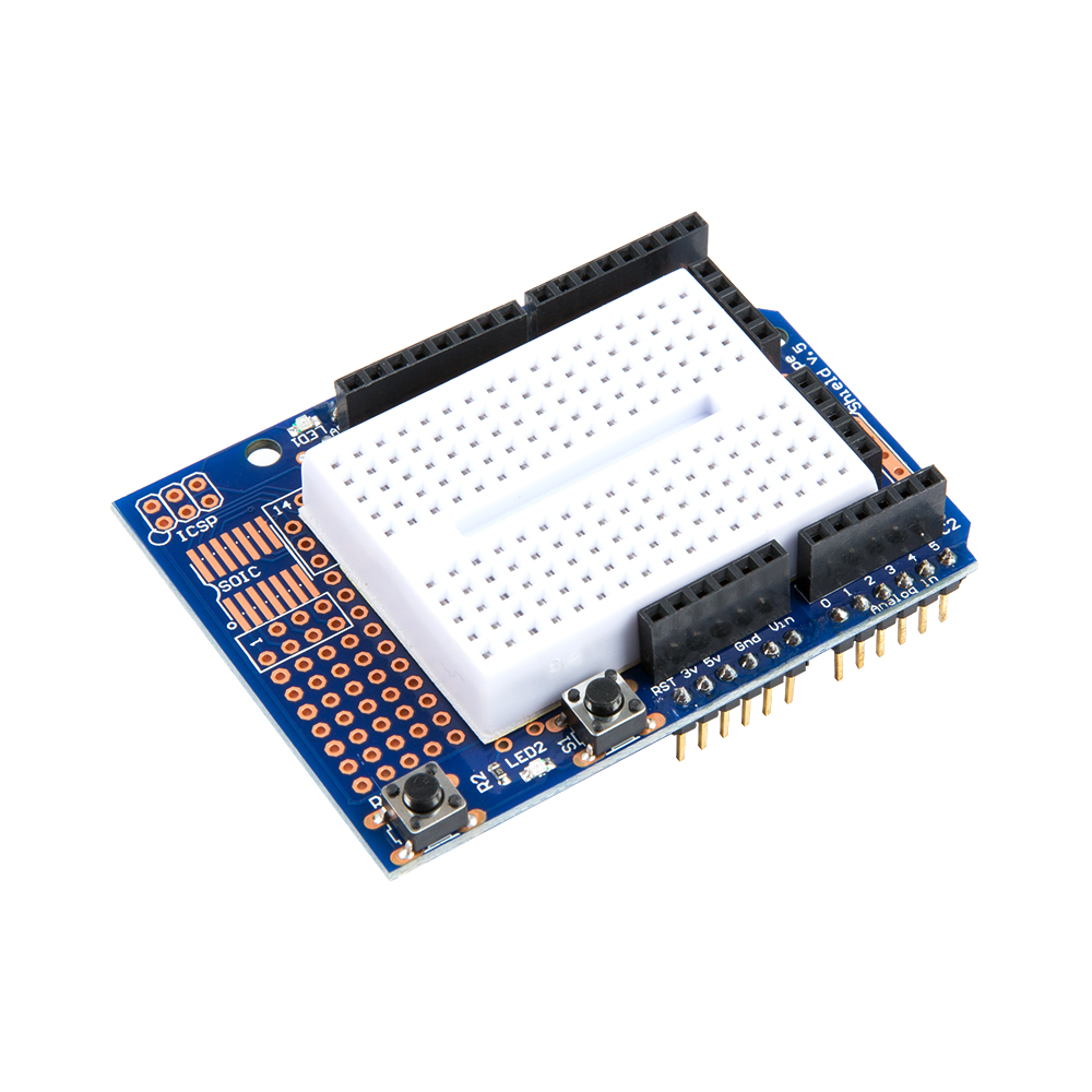 Плата расширения для Arduino UNO с макетной платой на 170 точек